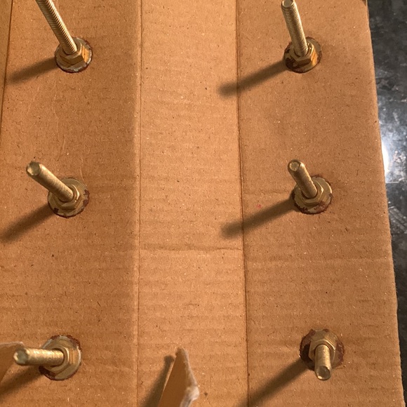 🎉🎉HP🎉12 ceramic drawer pulls/ knobs light pink/rose/white with metallic gold - Picture 12 of 12